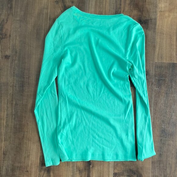 J.Crew Perfect Fit Long Sleeve Tee – Mint Green – Women’s Medium - Picture 5 of 7